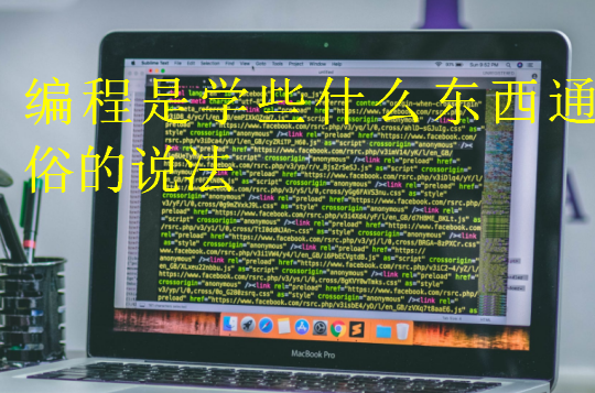 編程是學些什么東西通俗的說法