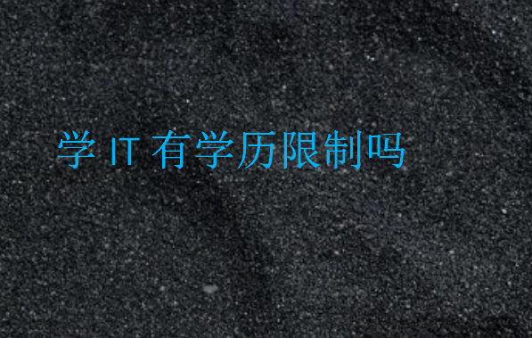學(xué)IT有學(xué)歷限制嗎