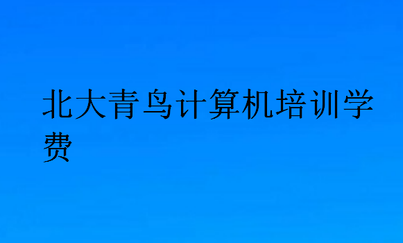 北大青鳥(niǎo)計(jì)算機(jī)培訓(xùn)學(xué)費(fèi)