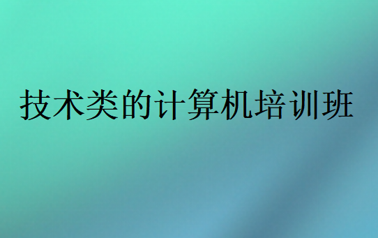 技術(shù)類的計(jì)算機(jī)培訓(xùn)班