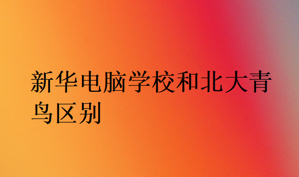新華電腦學校和北大青鳥區(qū)別