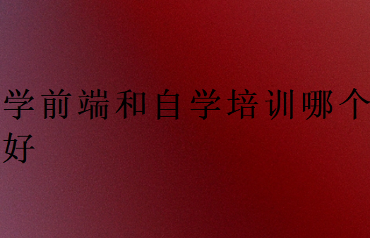 學(xué)前端和自學(xué)培訓(xùn)哪個(gè)好