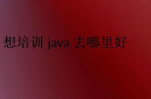 想培訓(xùn)java去哪里好
