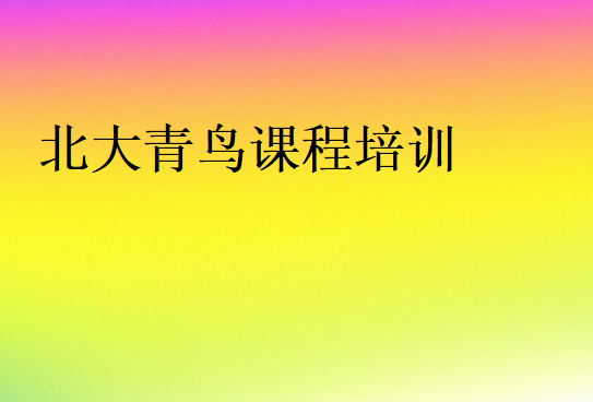 北大青鳥所有課程
